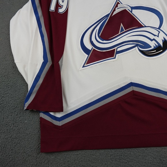 Vintage Colorado Avalanche Jersey Mens XL White NHL Hockey Deschain 19 CCM 90s - Picture 3 of 11